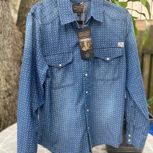 👔NWT LA Third Army Pearl Snaps Button Down Shirt - Picture 4 of 8